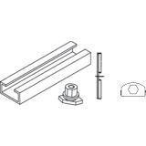 Mounting rail with accessories